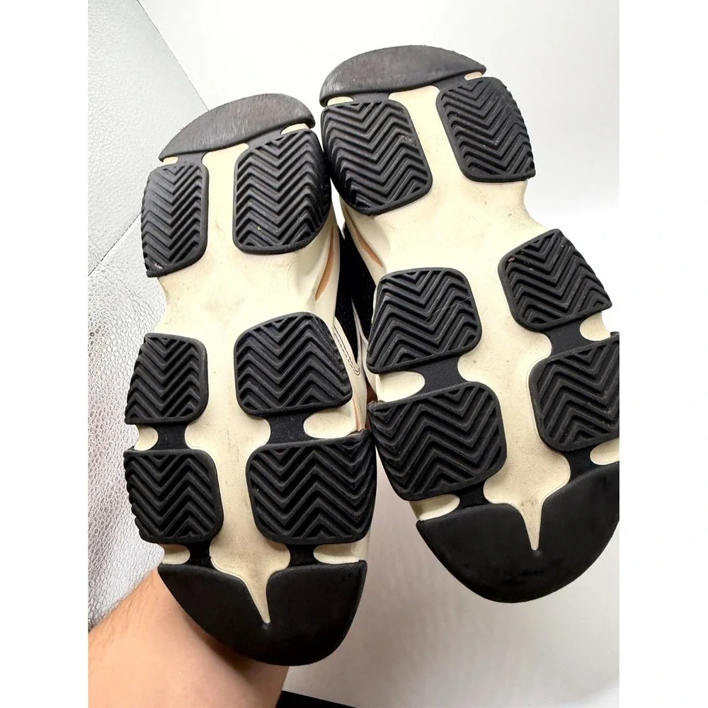 Steve Madden Possession POSS03S1‎ Womens 6 M Black Tan Lace-Up Platform Shoes